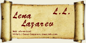 Lena Lazarev vizit kartica